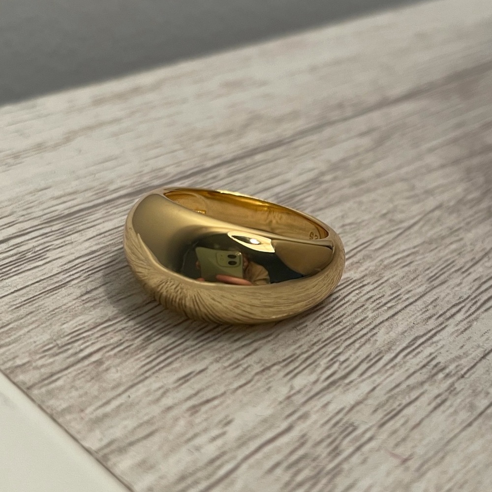 Gold dome ring